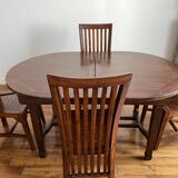 Set of wooden table and chairs