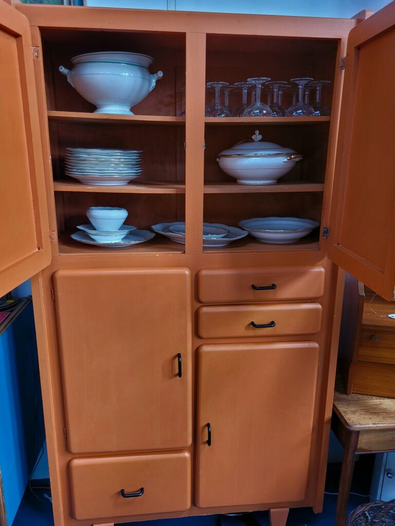 Mado orange kitchen buffet, 60s