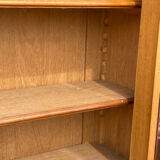 Renaissance style walnut buffet bookcase