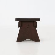 Rustic Wooden Stool with Exceptional Patina, Belgium 1880s