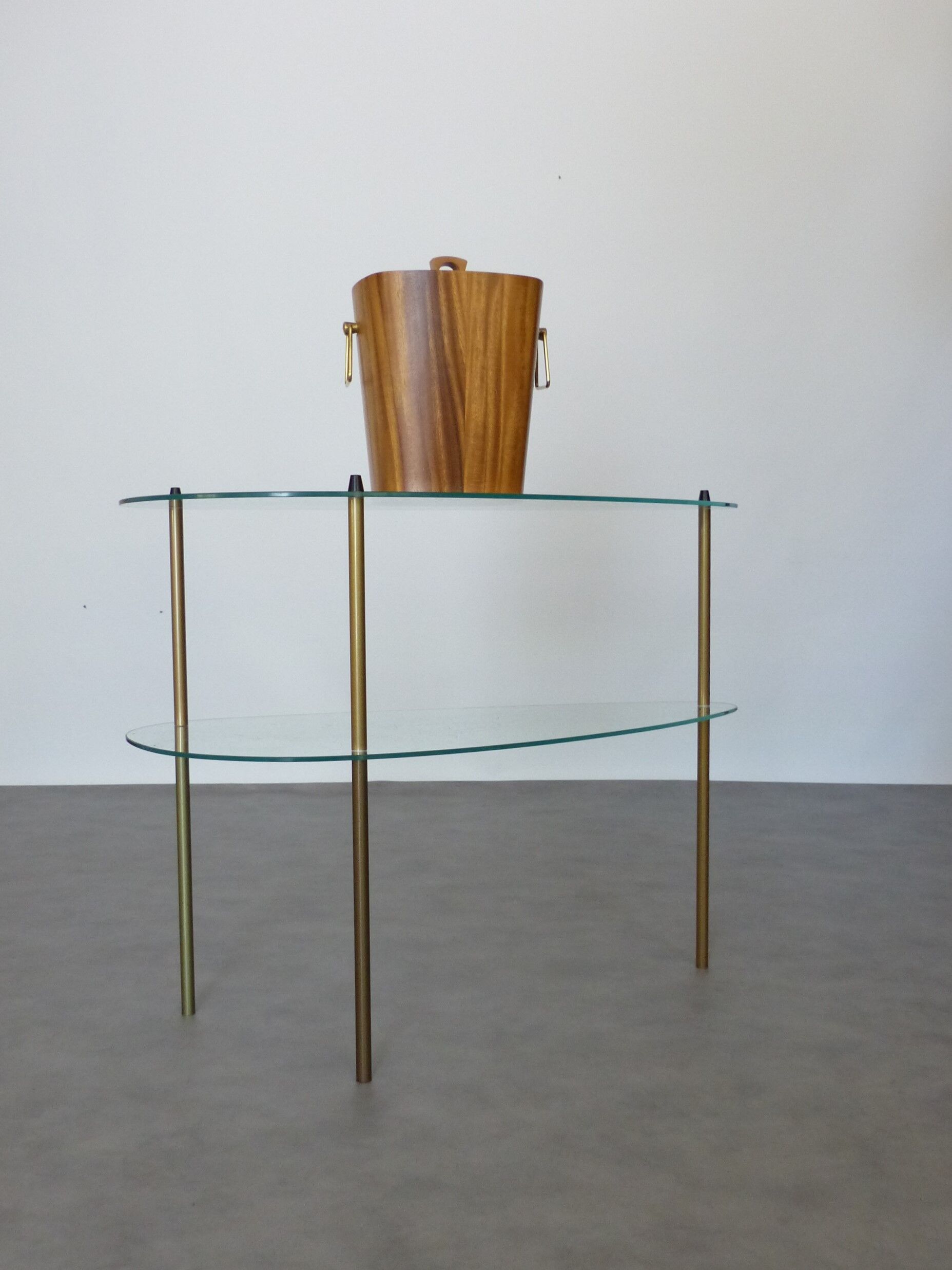 Teak champagne bucket