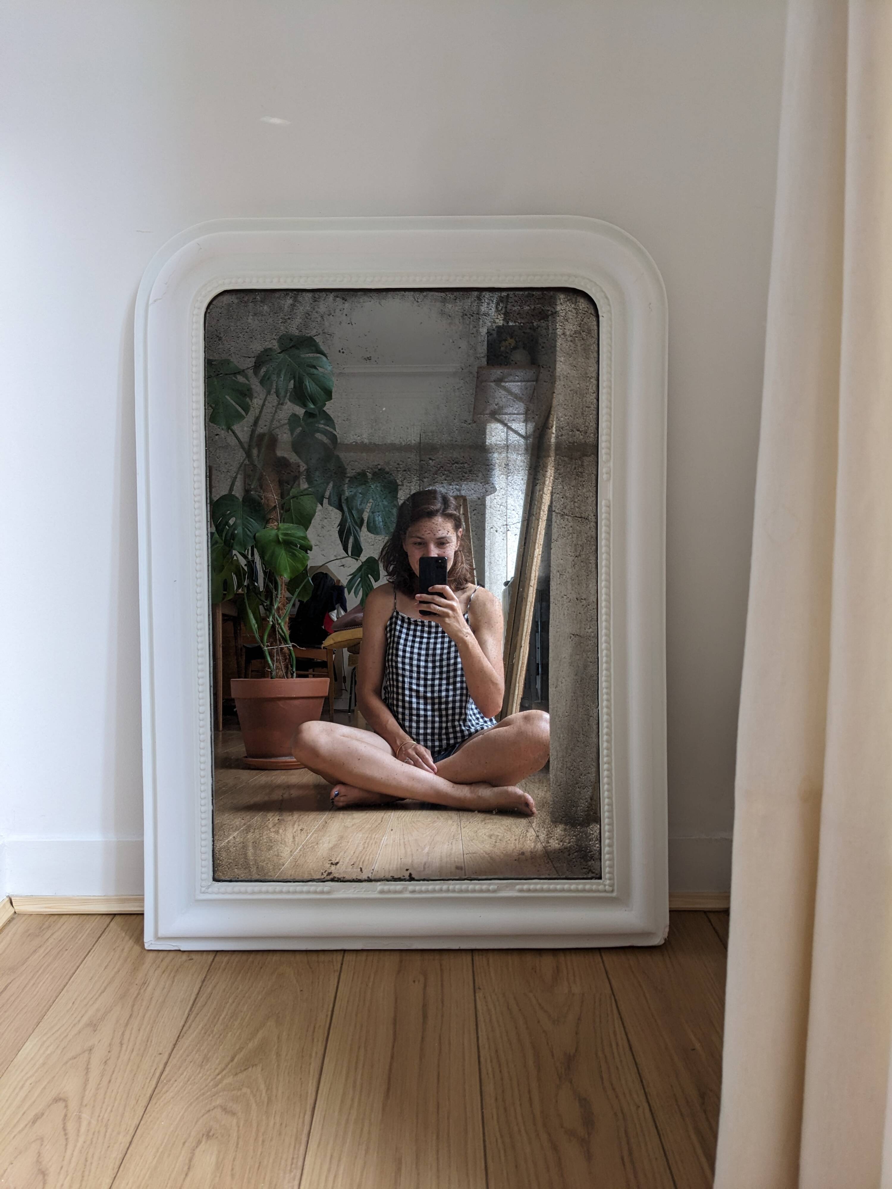 Classic white mirror