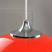 Italian Space Age Pendant in Plexiglass and Chrome, 1970s