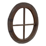 Oak bull's-eye mirror from the 1860s
