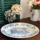 Oval serving dish, ironstone, Longwy, 19th century