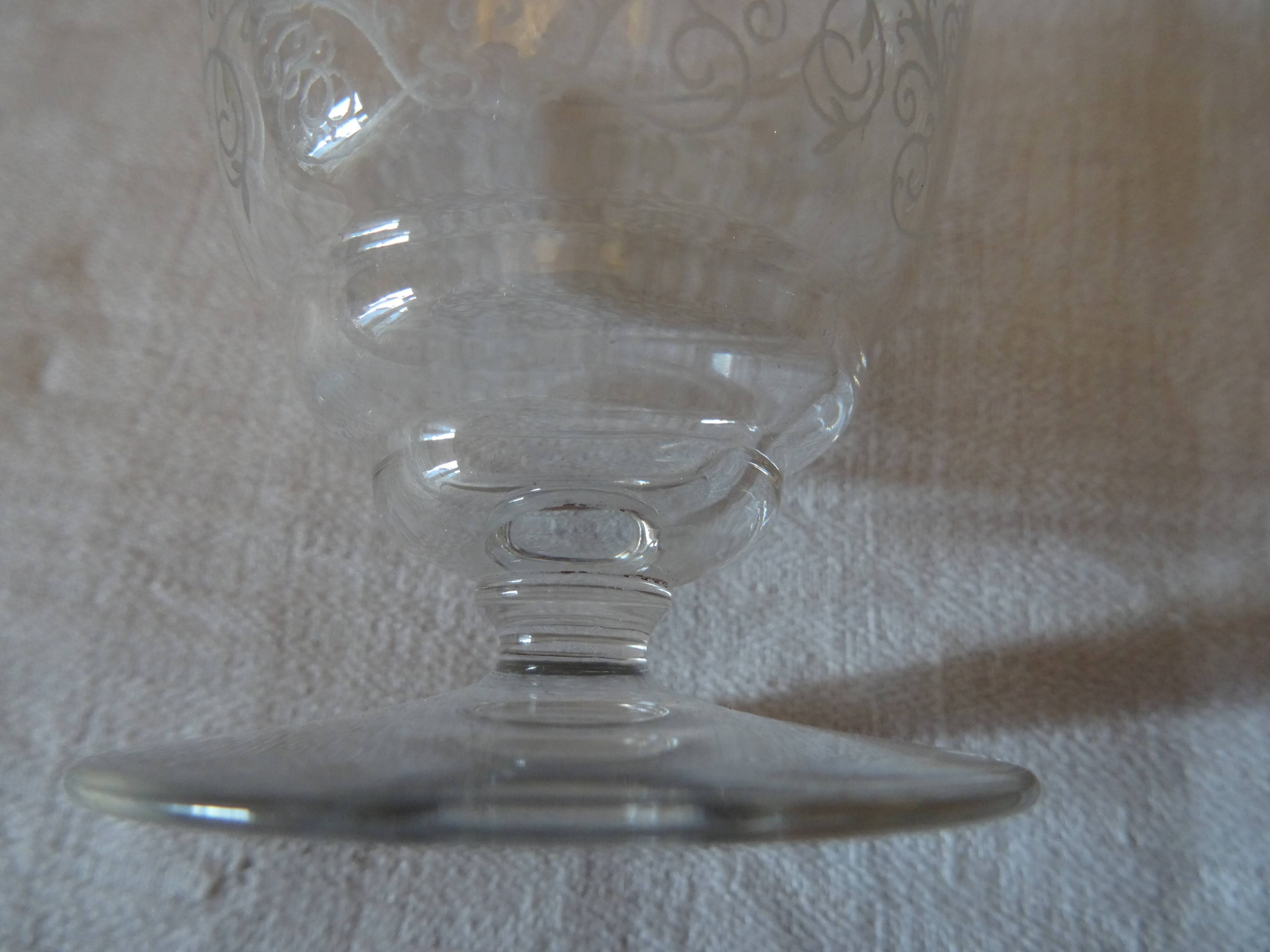 Lot of 8 Baccarat liqueur glasses