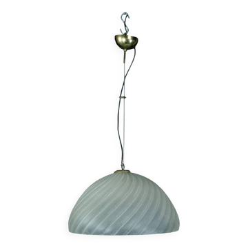 Suspension en verre de Murano Barbini, début des années 1980