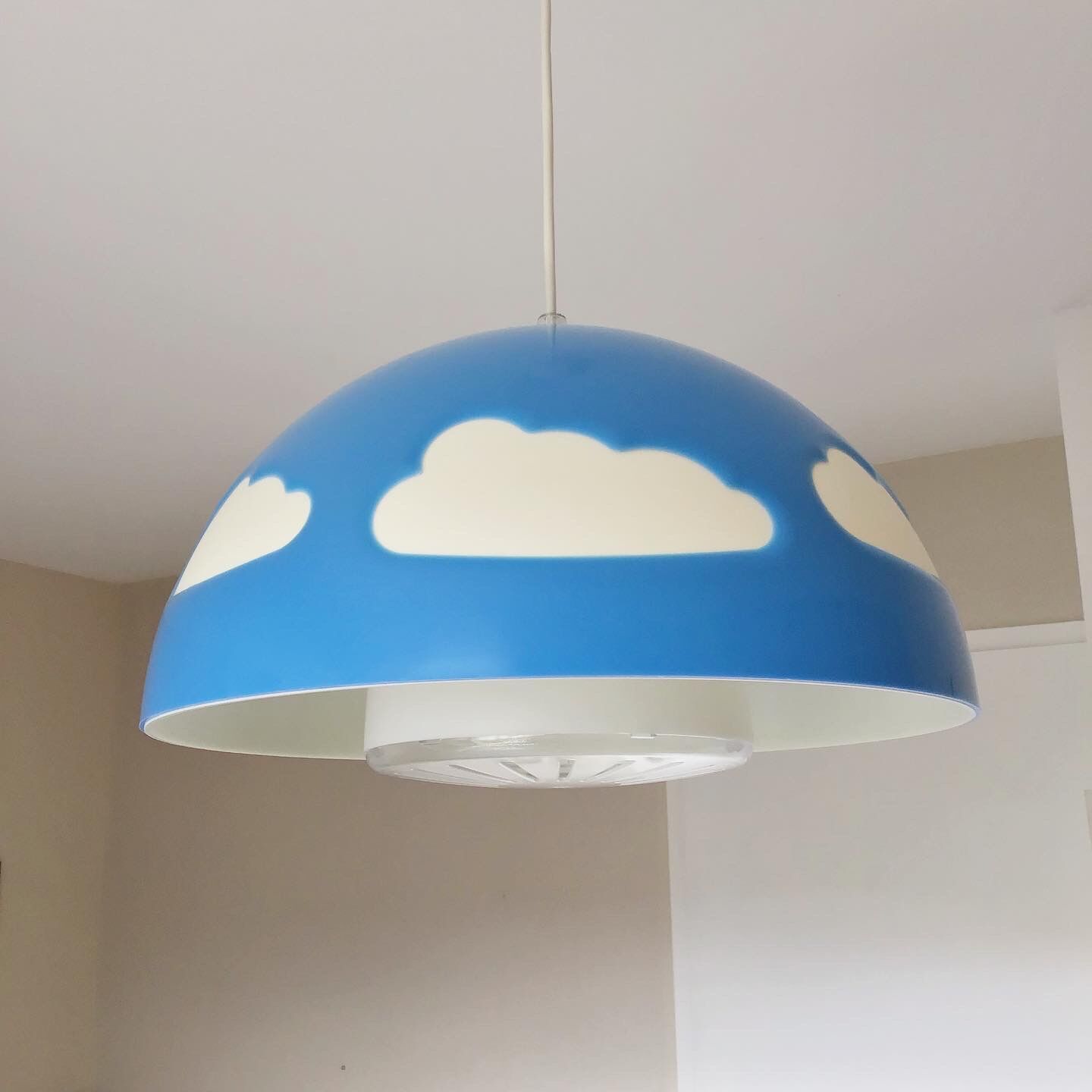 Vintage blue IKEA pendant lamp