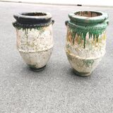 Set of two Tamgroute terracotta jars