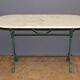Bistro table in marble and cast iron around 1900