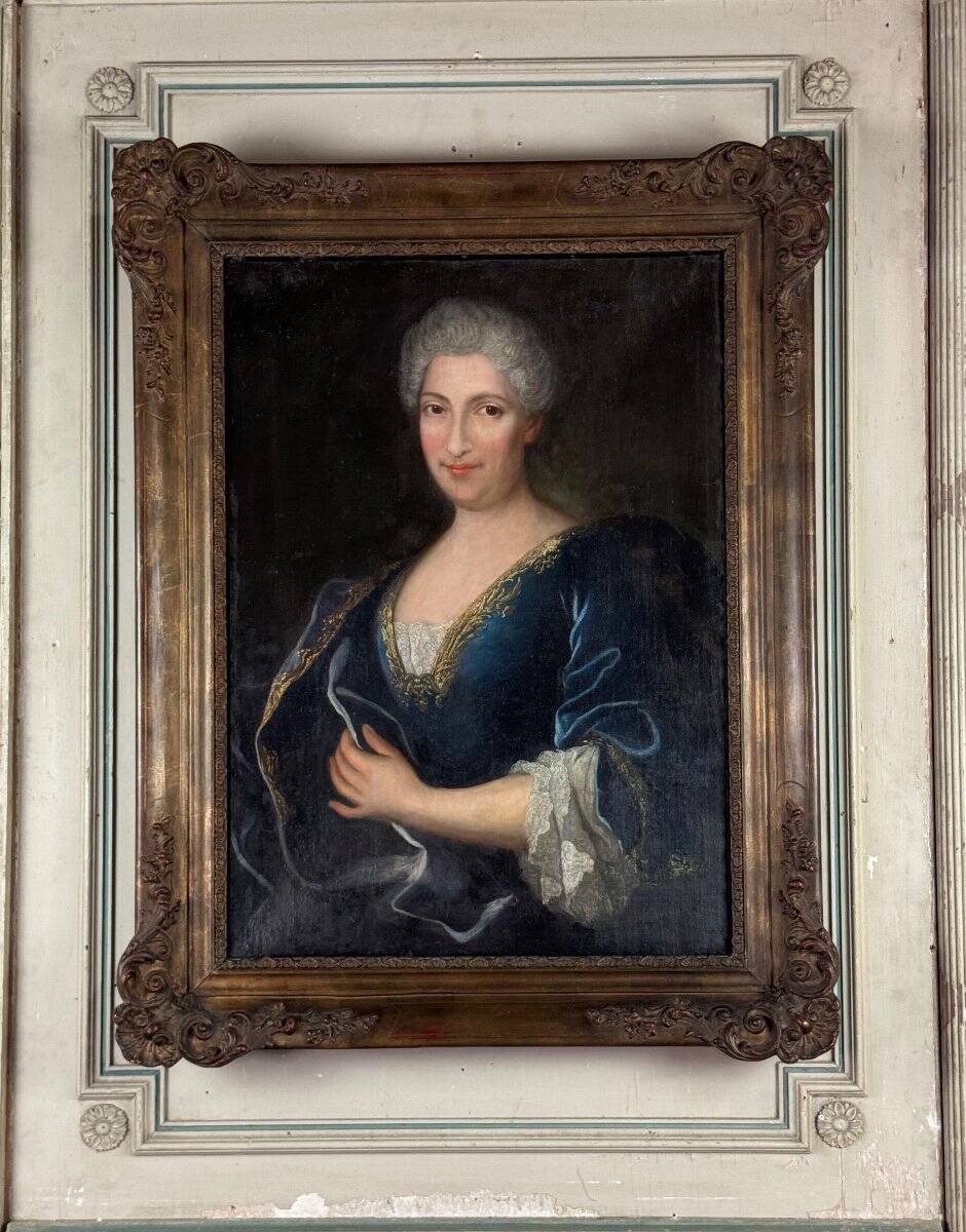 Portrait of a lady of quality, oil on canvas, 18th century.