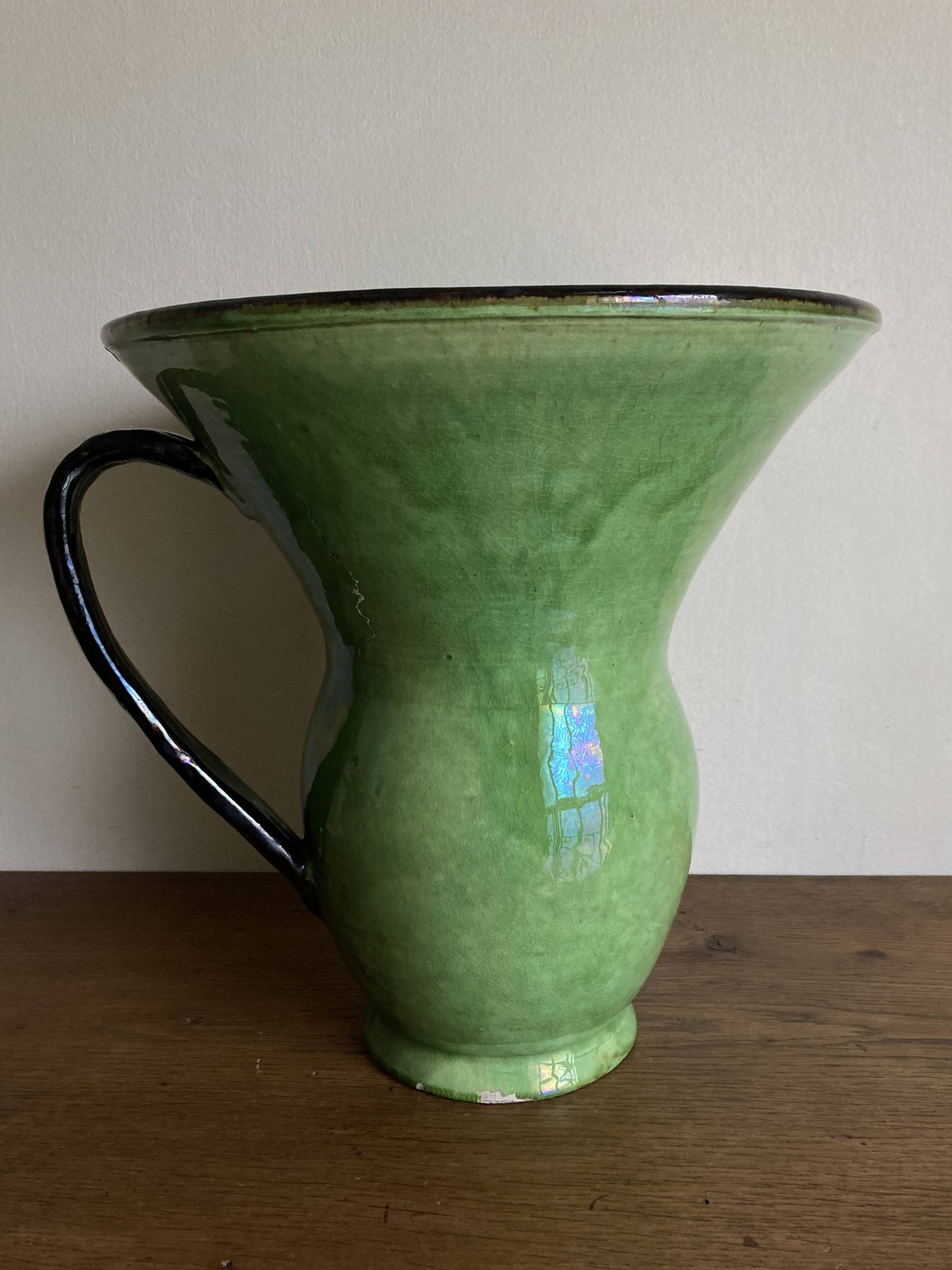 XXXXL glazed earthenware vase by Etienne Noel in Dieulefit, 1950