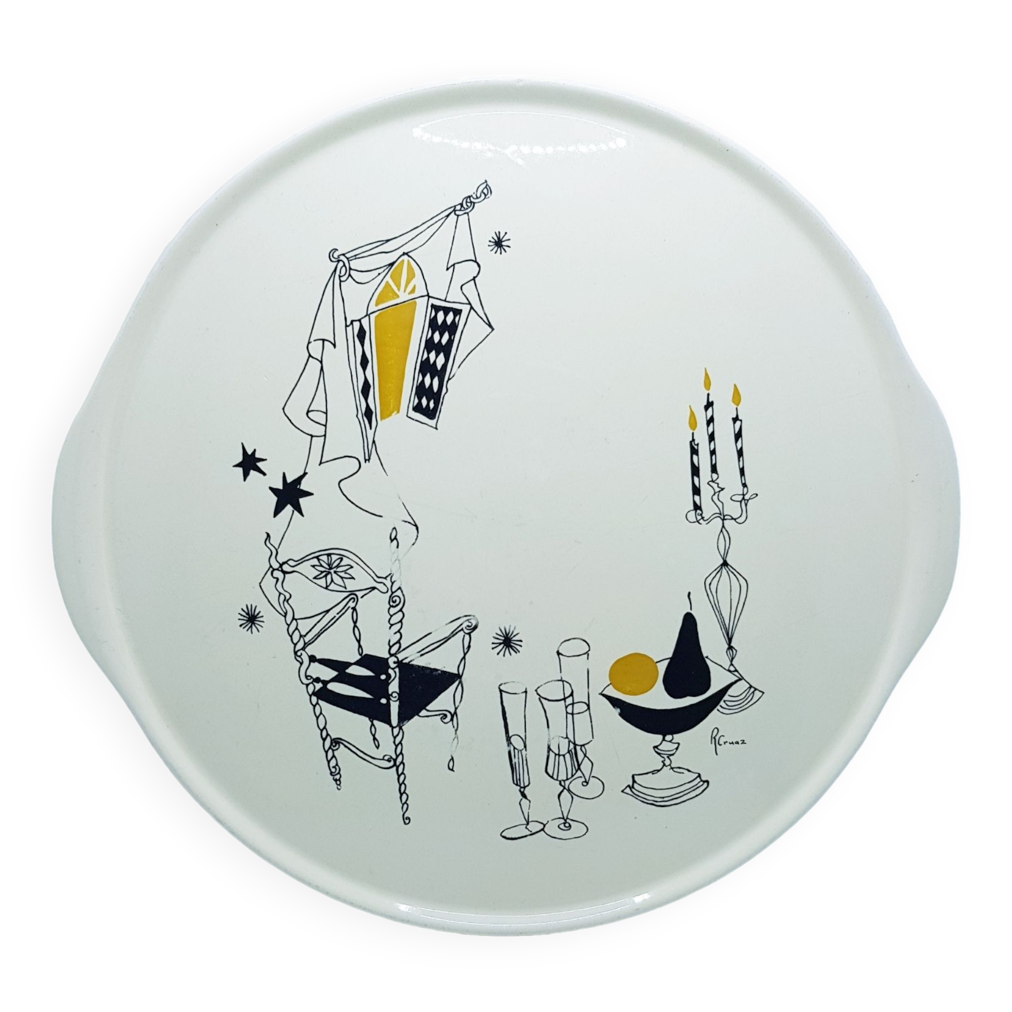 Salins Caprice cake plate