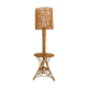 Lampadaire vintage en rotin