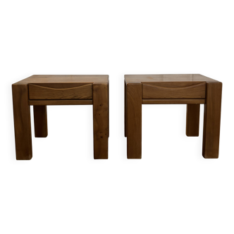 Tables de chevet en Orme Maison Regain