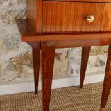Bedside table or sofa end table in wood veneer, Scandinavian style, 1960s-1970s