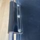Dal Vera "Les Arcs" chair, black leather and chrome aluminum, 70s