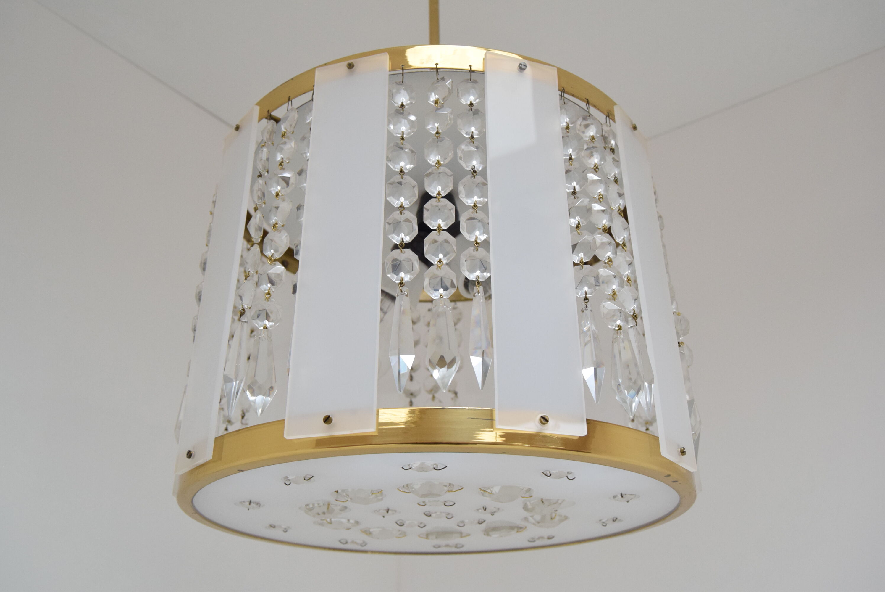 Mid-century Chandelier by  Jablonecke Sklarny Novy Bydzov, 1970’s.