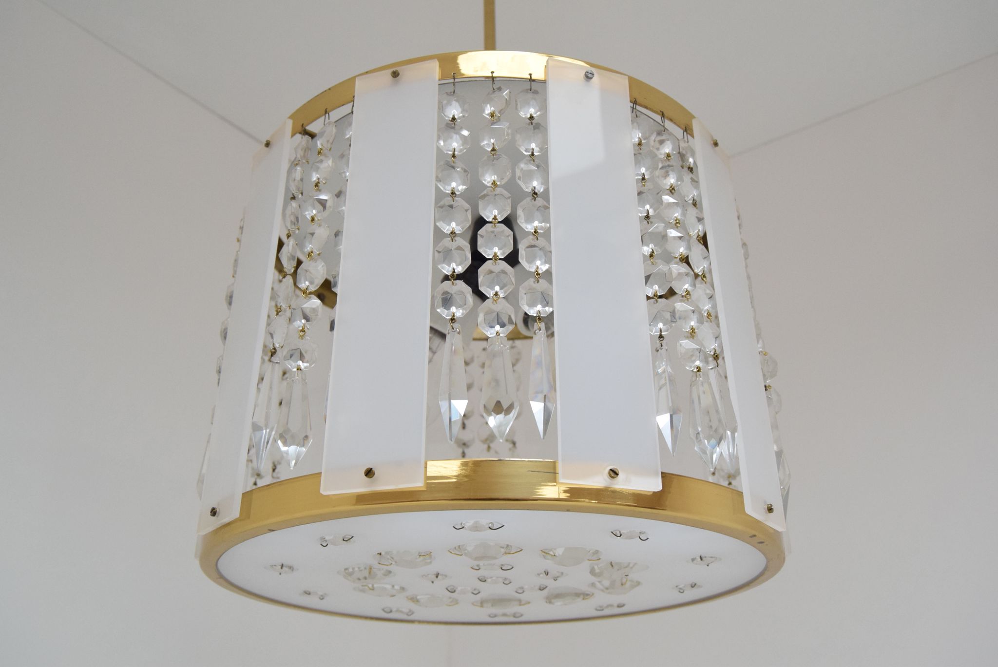 Mid-century Chandelier by  Jablonecke Sklarny Novy Bydzov, 1970’s.