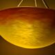 French pate verre hanging light from the 1910s 1920s