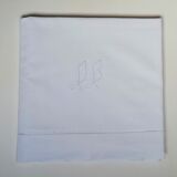 Old drape embroidered monogram initials D B