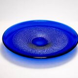 Glass bowl with gold foil, František Vízner, 1976, Czechoslovakia