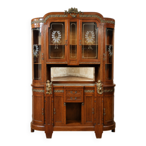 Buffet-vitrine Art nouveau - vers 1900