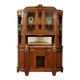 Buffet-vitrine Art nouveau aux putti, vers 1900