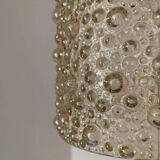 Amber bubble glass pendant light from the 60s
