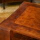 Patinated leather coffee table from the 1950s.