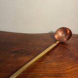 Copper and brass skimmer ladle from the 50s