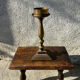 Ancient altar candle holder, bronze candle spike.