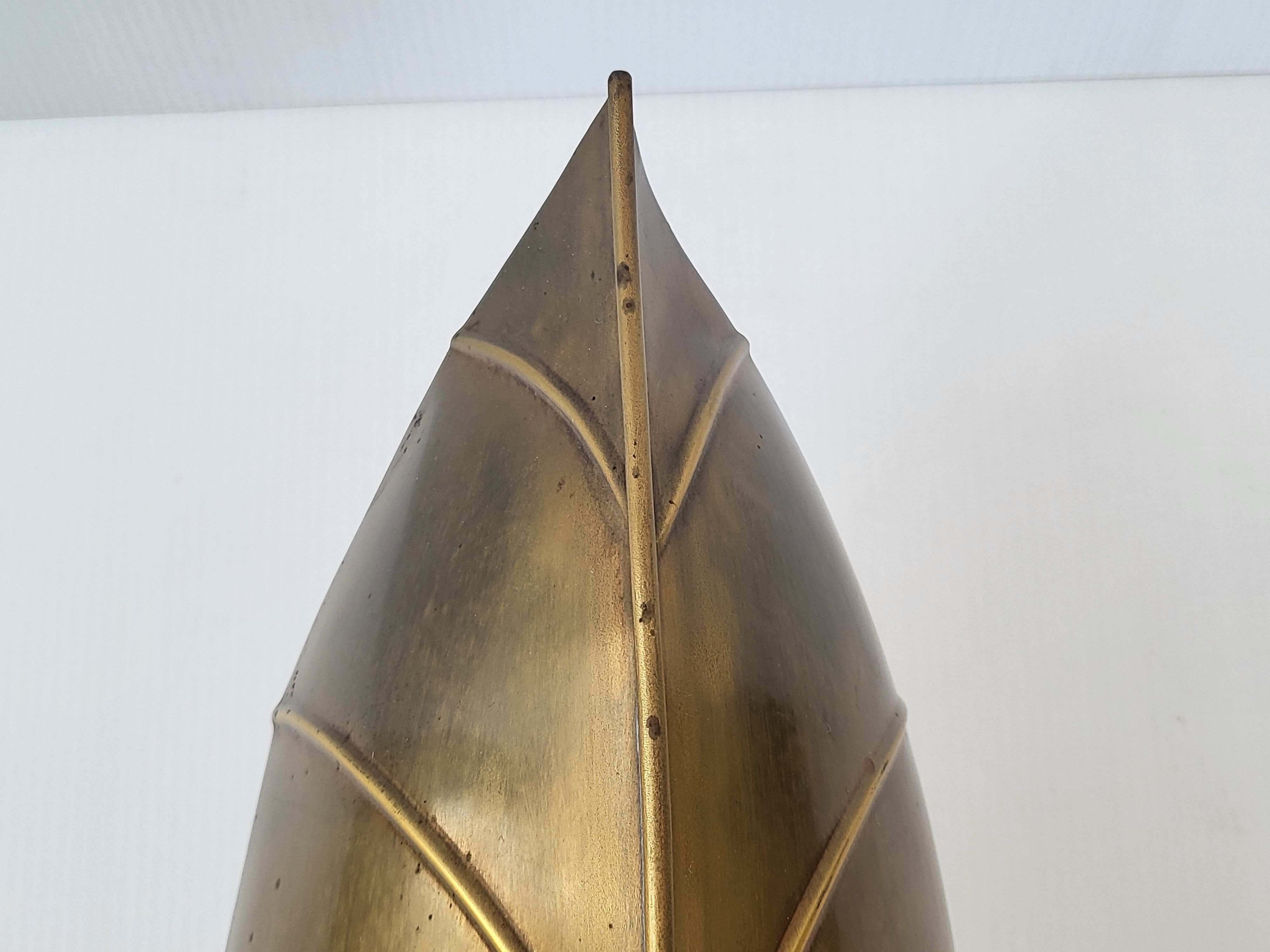 Vintage leaf wall lamp 1970