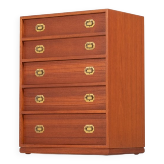 Mid-Century Drawer Chest in Teak by Henning Korch, Denmark, 1960s