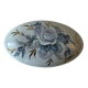 Oval bonbonnière in Limoges porcelain - rose decoration