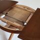 Extendable oak round table, Lübke, Germany 1960s