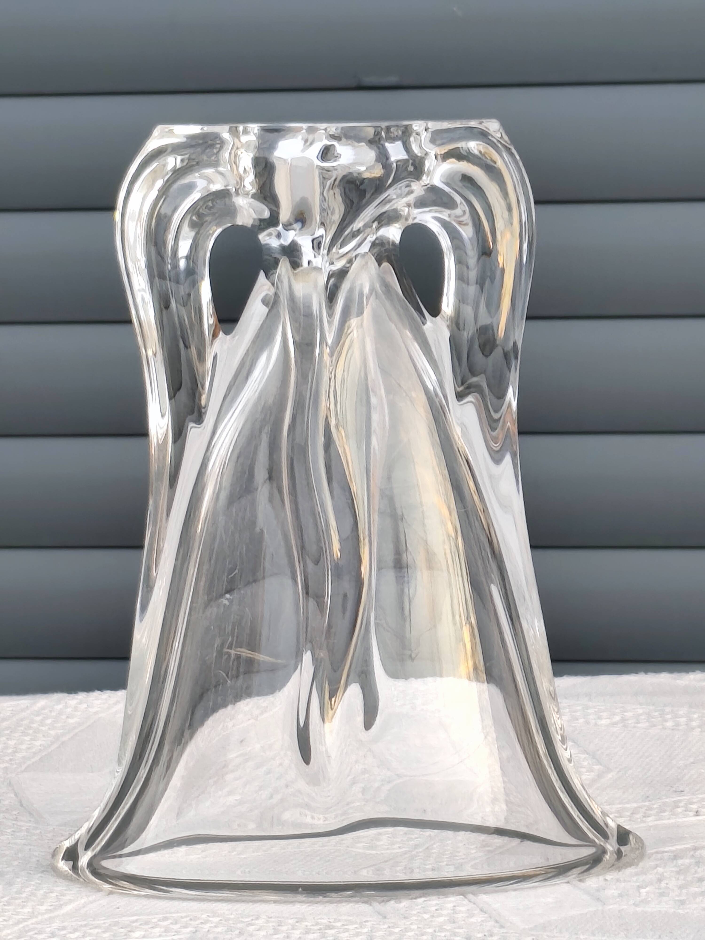 Crystal vase from the 1960s/70s, signed