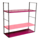 Etagère string acier vintage h49x49x17 dans son jus 1960 à 70