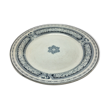 Large round dish in st. Amand earthenware and Hamage model English diametre 32.3 cm