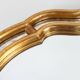 French gilt Louis Philip style mirror decorated with smoked mirror glass