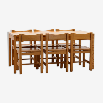 Hongisto dining set by Ilamri Tapiovaara for Laukaan Puu, Finland 60s.