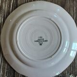 Set of 6 old dessert plates Digoin sarreguemines