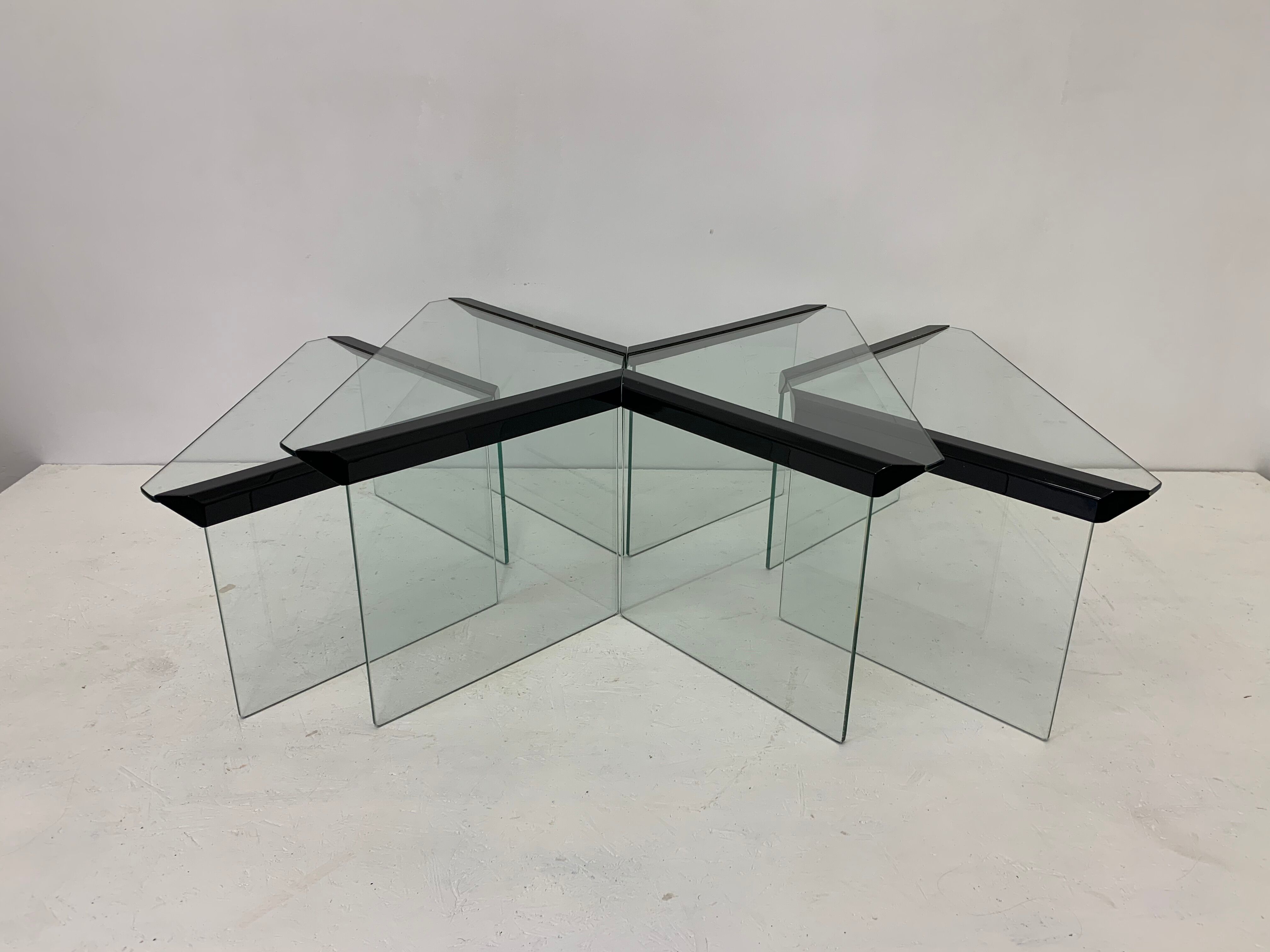 Italian nesting tables from Galotti & Radice, 1980s