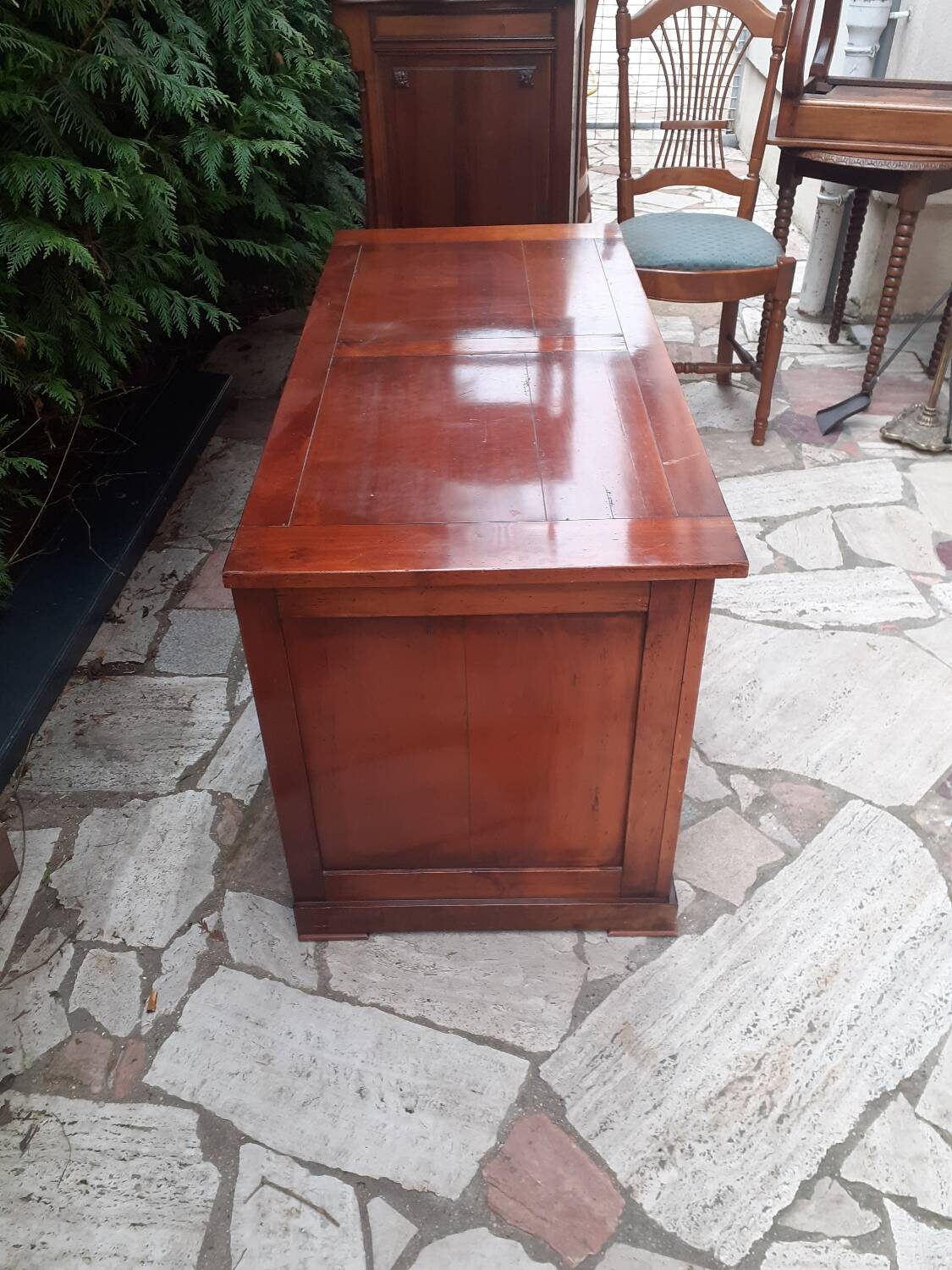 Commode Roche bobois en bois massif patine