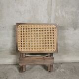 Rattan folding table