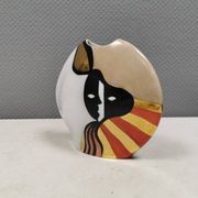 Vase with a motif, in an abstract style.