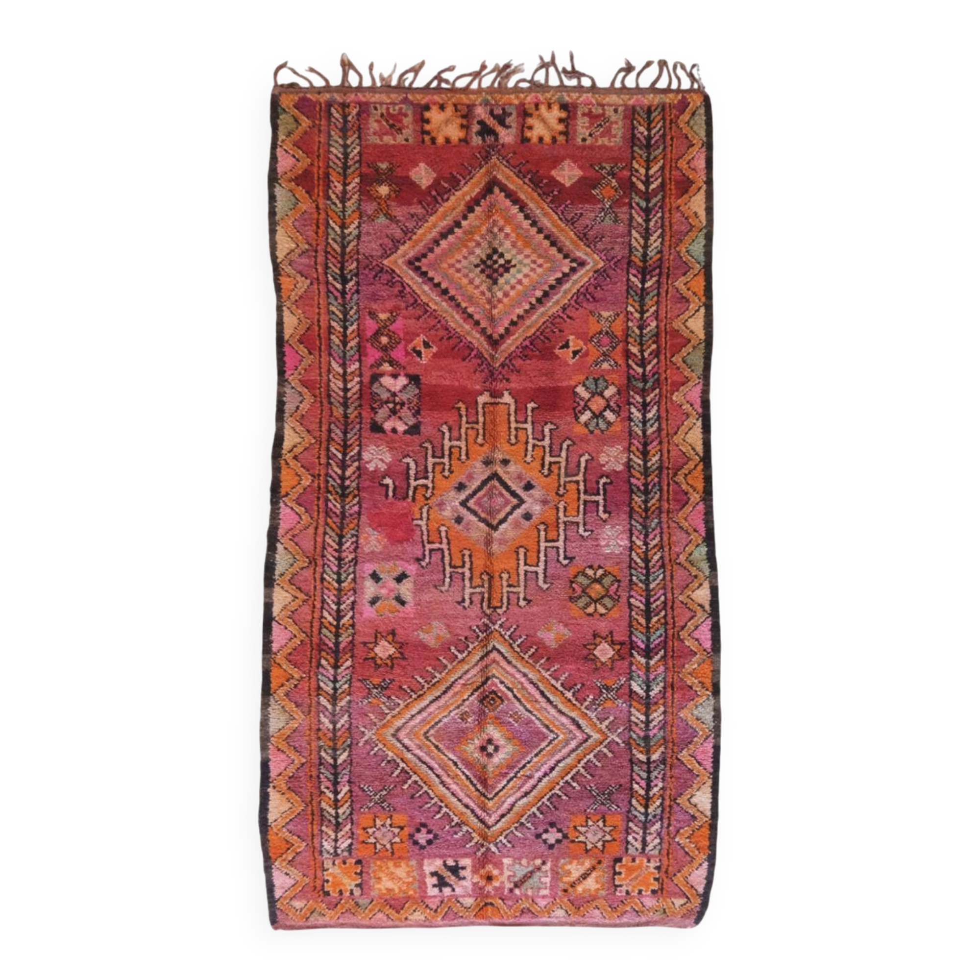 Vintage Boujad Rug - 353 x 181 cm
