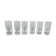 Lot de 6 verres gravés Moser