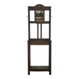 Porte-manteau et porte-parapluie anglais en chêne début XXème