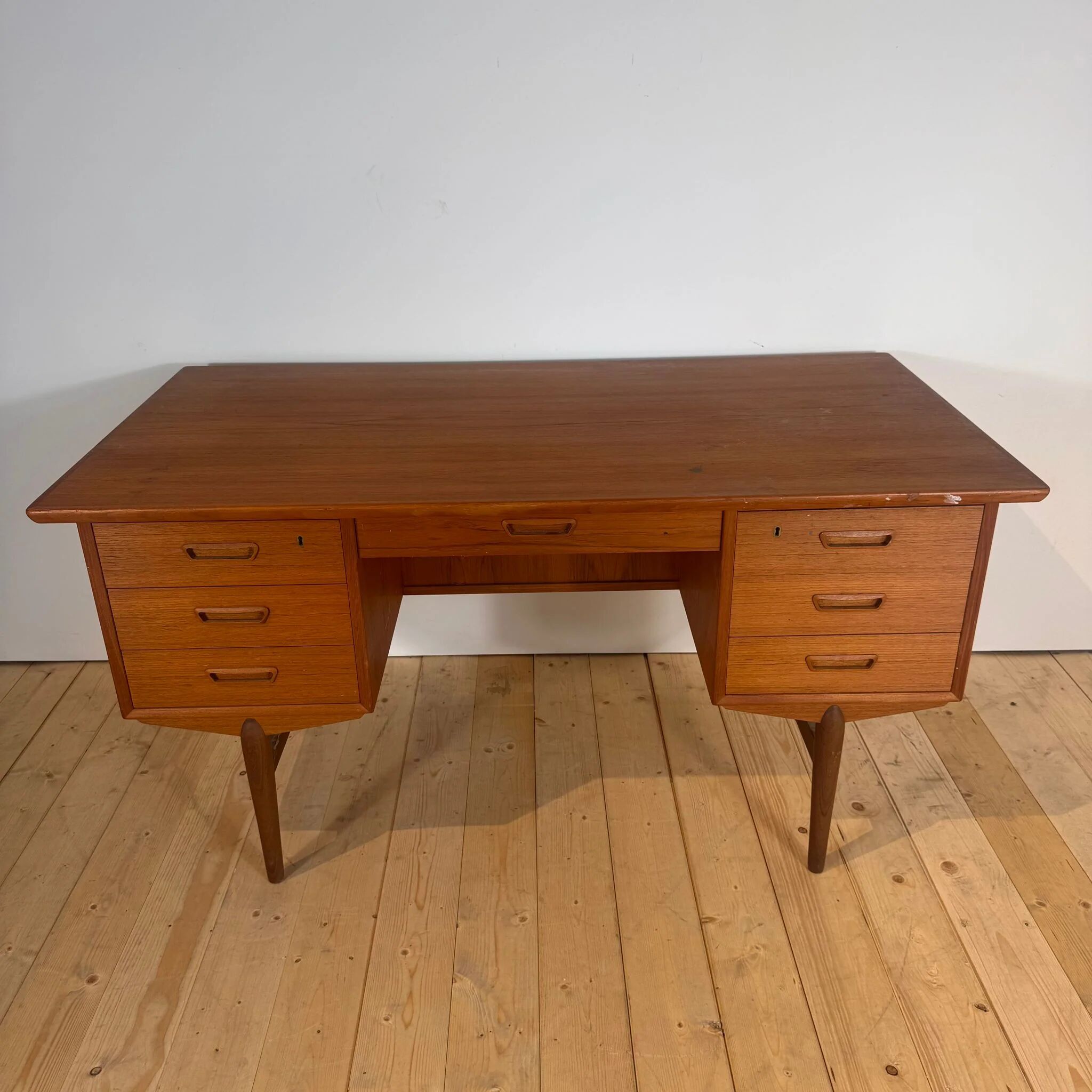 Scandinavian teak desk, 1960s